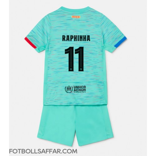 Barcelona Raphinha Belloli #11 Tredje Dräkt Barn 2023-24 Kortärmad (+ Korta byxor)
